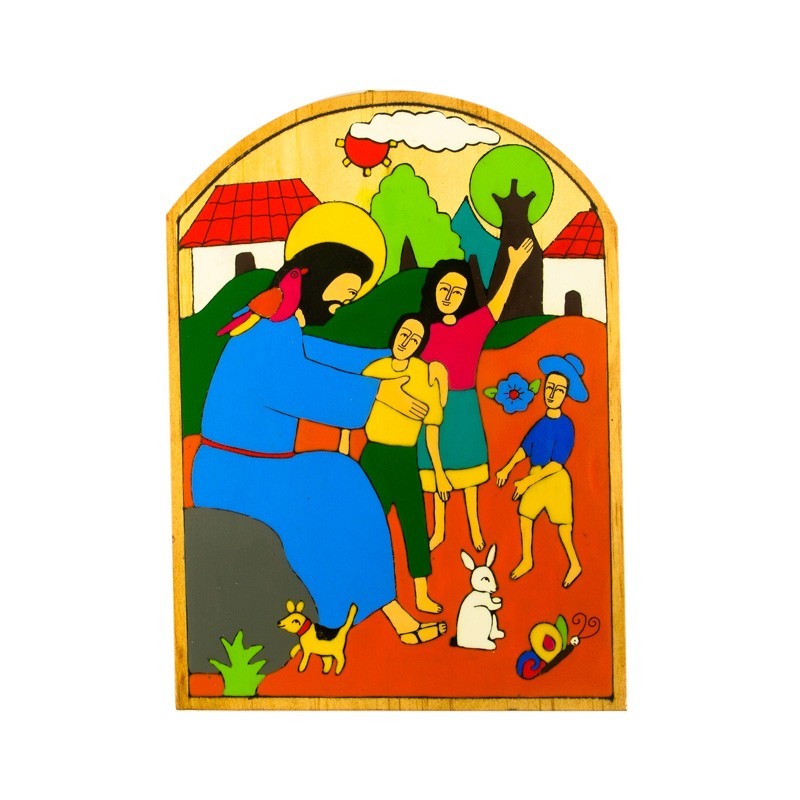 Christ with the Children Wall Plaque