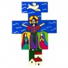 10 cm Hand Painted Risen Christ Cross