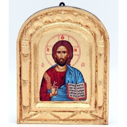 31/271.Wood Icon of Jesus...