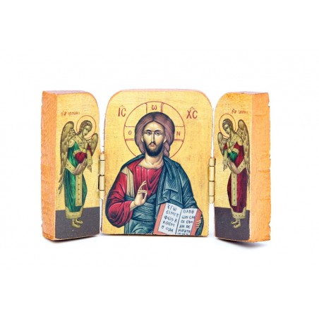 16/271.Medium Triptych Icon of Jesus Christ.