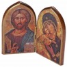 Our Lady and Christ Wooden Icon. Dyptych Icon