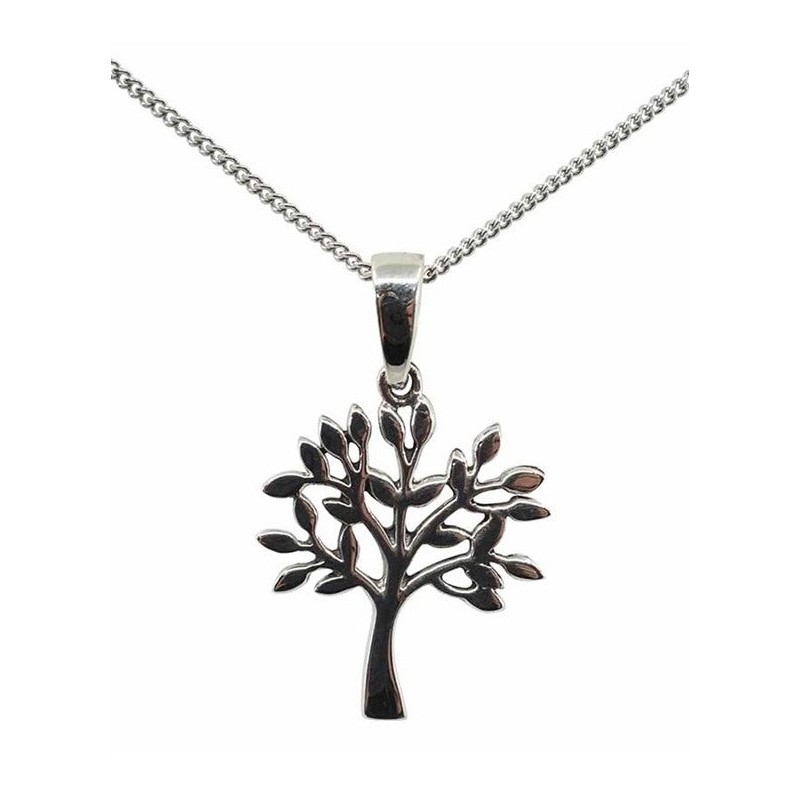 Sterling Silver Tree of Life and Necklet. 3/253.