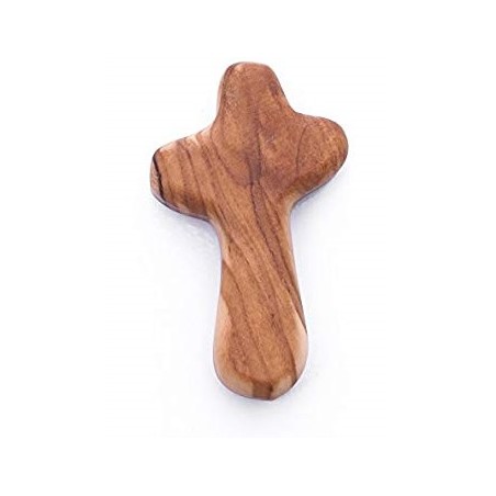 Mini Olive Wood Holding Cross. 1/292.