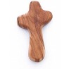 Mini Olive Wood Holding Cross. 1/292.