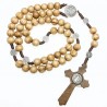 Olive Wood and Cord St. Benedict Rosary.142/46.