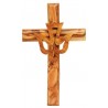 12cms Olive Wood Dove on Cross. 44/292.