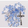 Boxed Blue Crystal Rosary. 290/10