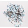 Boxed Blue Cross Rosary Bead. 264/10.
