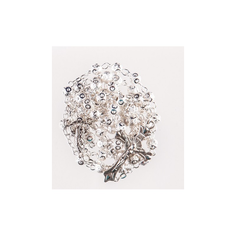 Boxed Silvered Rosary Bead. 288/10.