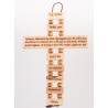 15cms Olive Wood Lord's Prayer Cross. 56/292.