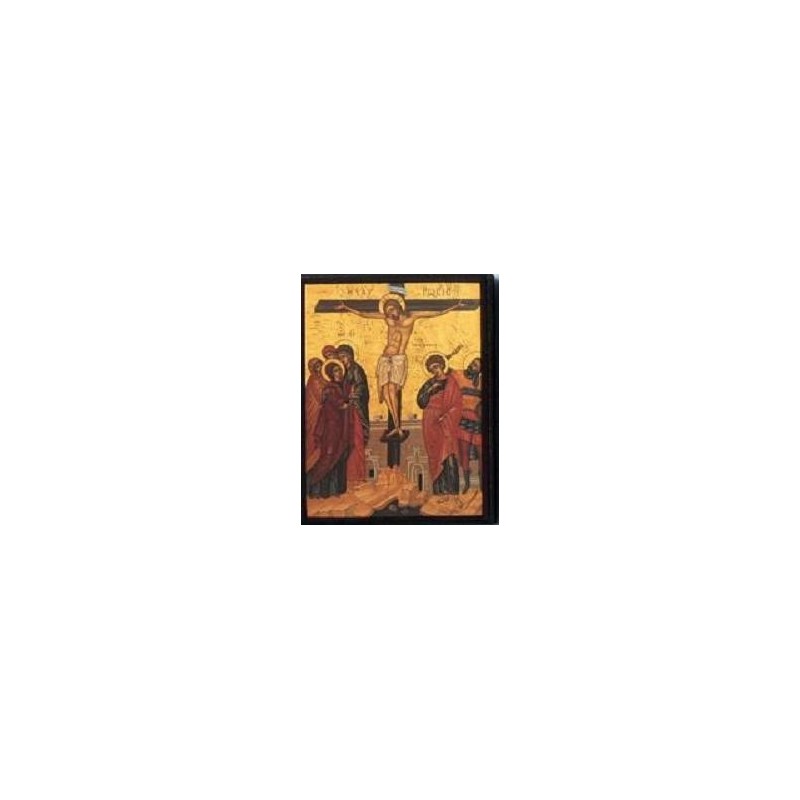 Wood Icon of the Crucifixion
