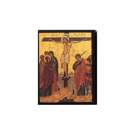 Wood Icon of the Crucifixion