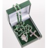 Green Glass Rosary Beads. 470/40.