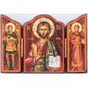 25/61.Triptych Wood icon of Christ.