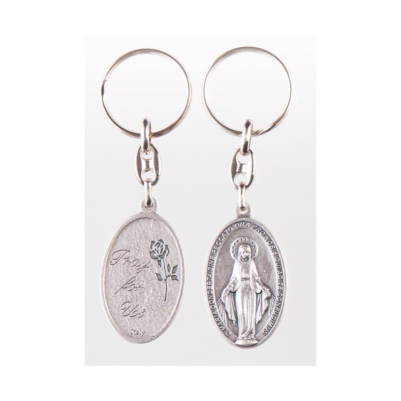 Our Lady Immaculate Miraculous Medal Keyring. 92/7