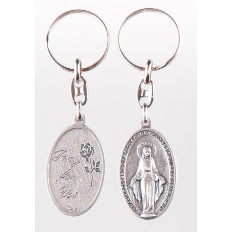 Our Lady Immaculate Miraculous Medal Keyring. 92/7