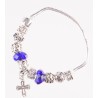 Pandora style bracelet. 41/3 Sapphire.