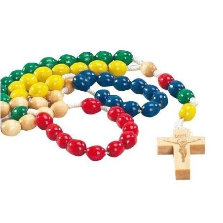 Wood Missionary Rosary Bead. 115/46.
