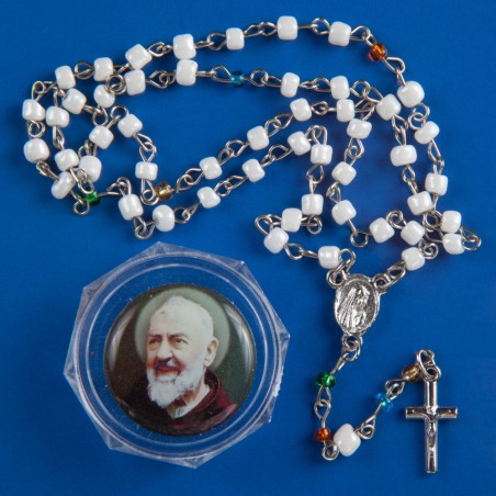 Mini Padre Pio Rosary Beads. 480/46.