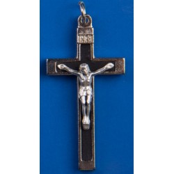 Black inlay metal Crucifix....