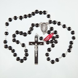 Wood Double Wired Rosary. 173/6 Black.