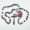 Wood Double Wired Rosary. 173/6 Black.