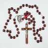 Wood Double Wired Rosary. 173/6 Brown.