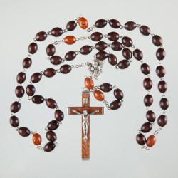 Brown Wood  Rosary Bead. 193/6.