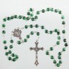 Green Glass Rosary Beads. 470/40.