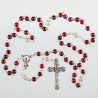 Maroon Red Rosary Beads. 494/3.