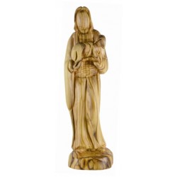 24 cm Hand carved statue of Christ the Good Shepherd. 28/292.