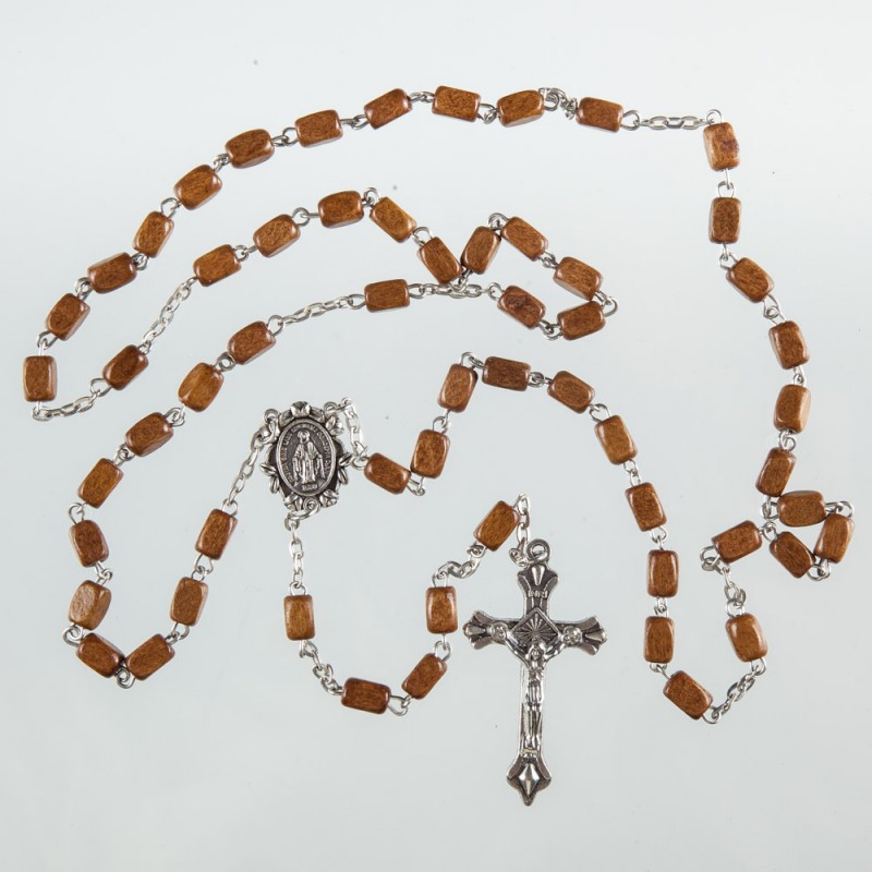 Brown Wood  Rosary Bead. 158/10.