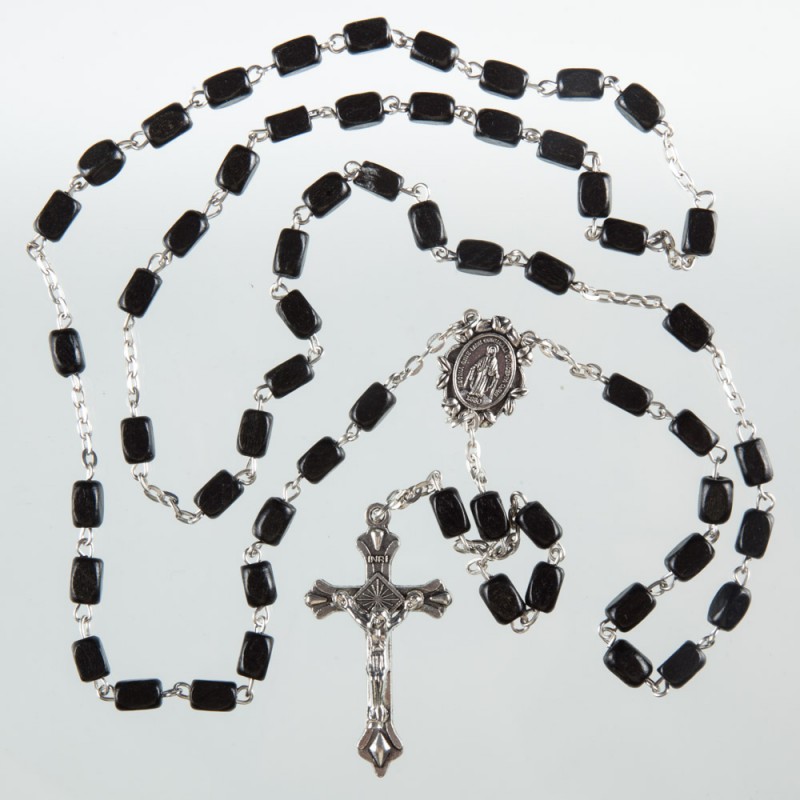 Black Wood  Rosary Bead. 158/10.