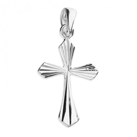 Sterling Silver Cross and Necklet. 4/253.
