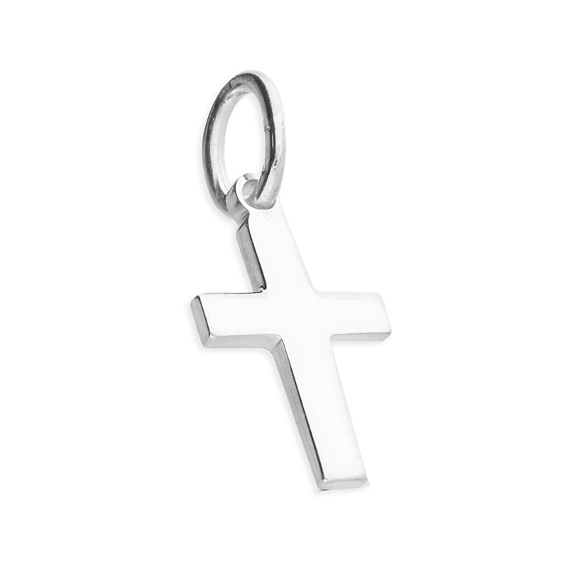 Sterling Silver Cross and Necklet. 5/253.