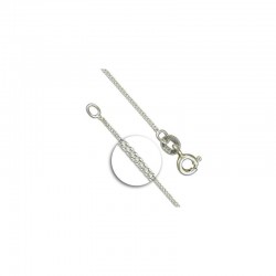 Sterling Silver Cross and Necklet. 5/253.