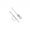 Sterling Silver Cross and Necklet. 5/253.