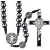 Black Cord St. Benedict Rosary.144/46.