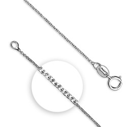 Sterling Silver Double Heart Necklet. 18/253.