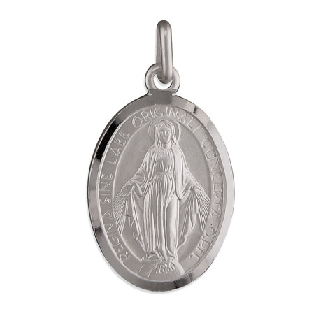 12mm Sterling Silver Miraculous Medal.1092/8.