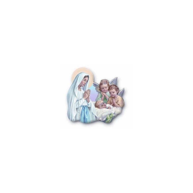 Our Lady/Angels Magnetic Plaque