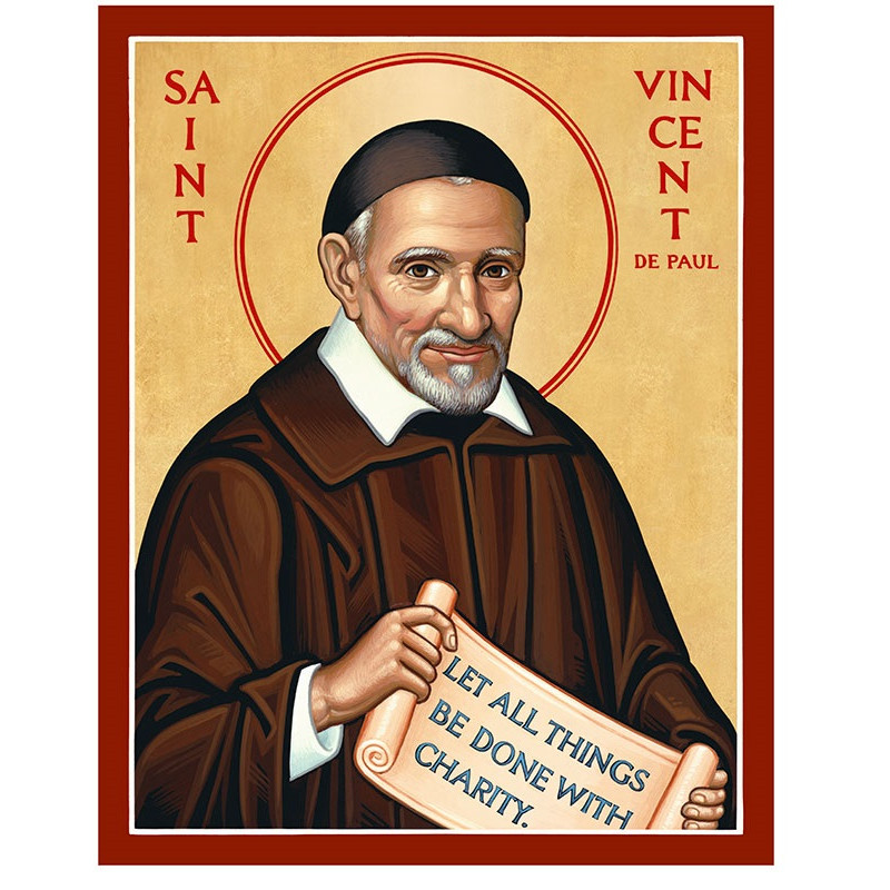 8/61.Icon of Saint Vincent de Paul.