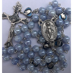 Blue Our Lady Rosary. 390/40.