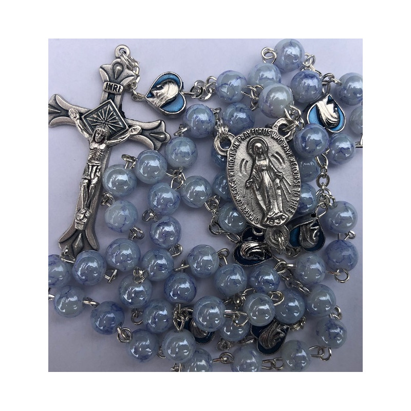 Blue Our Lady Rosary. 390/40.