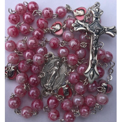 Pink Our Lady Rosary Beads....