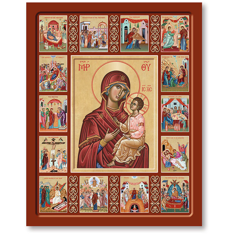 8/61.Icon of the Life of Our Lady.