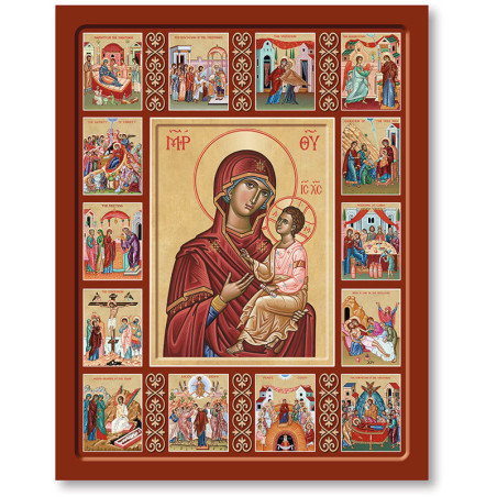 8/61.Icon of the Life of Our Lady.