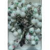 Boxed White Rosary. 383/10.