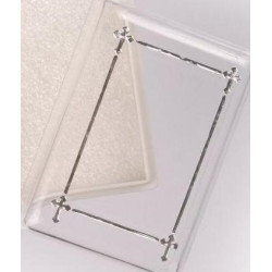Boxed White Rosary. 383/10.
