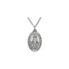 16mm Sterling Silver Miraculous Medal and Chain. 1098/8P.